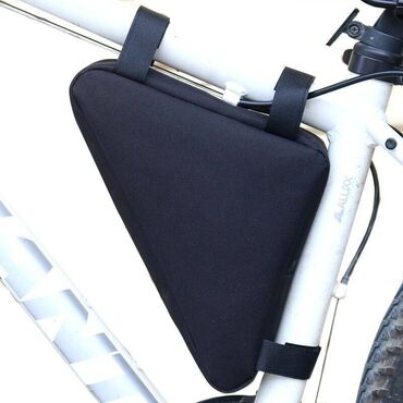 Адаптеры питания для ноутбуков: Сумка на переднюю раму горного велосипеда - треугольная, размер 20