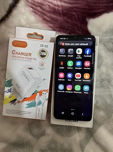 j4 samsung: Samsung Galaxy A31, 64 GB, rəng - Mavi, Face ID — 4