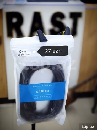 Kabellər, adapterlər: Kabel RC-F1 Musiqi alətləri kabeli RC-F1M SES KABELI Gitara kabeli — 16