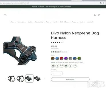 Oprema za kućne ljubimce: *** AKCIJA *** #2156 Kvalitetni am za pse DIVO DOG HARNESS - By — 5