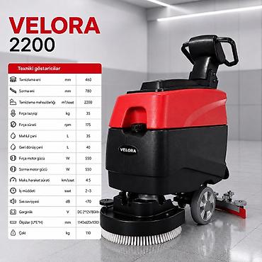 İTALYAN DİZAYNLI VELORA 220 Peşəkar döşəmə yuma və qurutma maşını 🏢