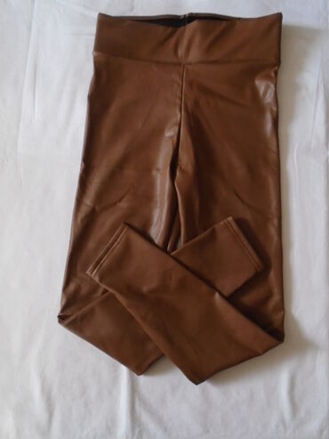 crni kaputi sa krznom: M (EU 38), Faux leather, color - Brown