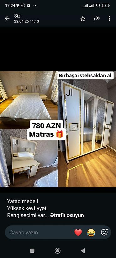 st moda: İkinəfərlik çarpayı, Azərbaycan, Yeni — 1
