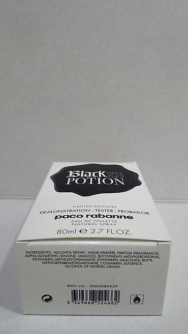 testeri: PACO RABANNE BLACK XS POTION EDT 80ML TSTR | Paco Rabanne Black XS — 4