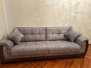 qoşa divan: Qonaq otağı üçün zərif və müasir dizayna malik 3 nəfərlik divan. Açıq — 3