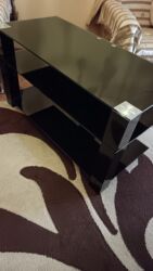 ağ at şəkilləri: Прямой ТВ стенд, С полками, Стеклянный