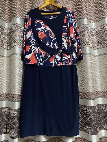 Повседневные платья: Женские платья — набор из 4 моделей 1) Синее с черными вставками - — 12