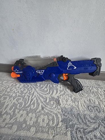 вертолетик в машину: Игровой бластер Blaze Storm (синего цвета) в отличном состоянии. - — 2