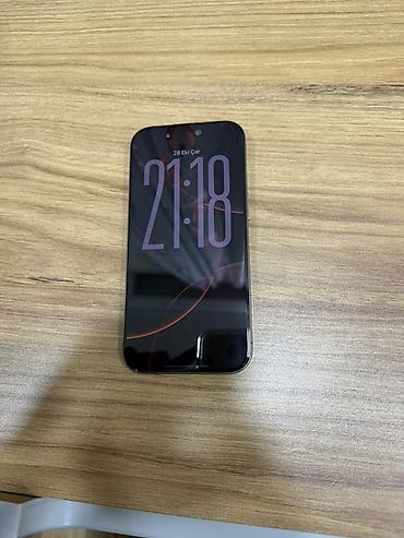 iphone 6 es: IPhone 16 Pro, 128 GB, Desert Titanium, Zəmanət, Face ID — 1