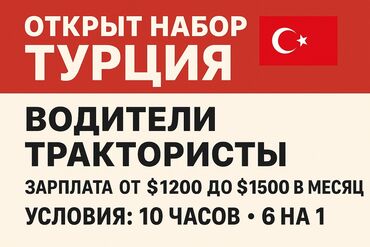 водитель не такси: Работа - Турция, Строительство и производство, 3-5 лет опыта, Мед. страхование