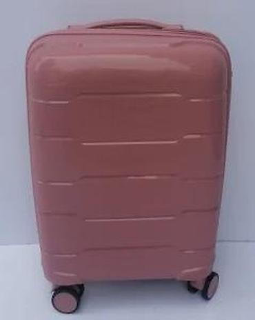 Putni koferi i torbe: Tvrdi kofer na točkiće – ružičasta boja - Materijal: tvrda — 13