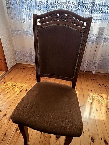 ikinci el stol stul: Qonaq otağı üçün, İşlənmiş, Açılmayan, Dördbucaq masa, 6 stul — 8