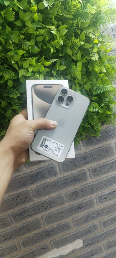 mobil modem: IPhone 15 Pro Max, 256 ГБ, Natural Titanium, Гарантия, Кредит, Беспроводная зарядка