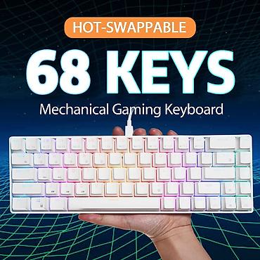 logitech superlight 2: Клавиатура, Royal Kludge, Механическая, Bluetooth, Проводное подключение, Размер: 65% — 6