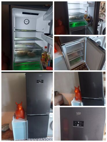 sure dispenser: 2 двери Beko Холодильник Продажа, цвет - Черный, С диспенсером