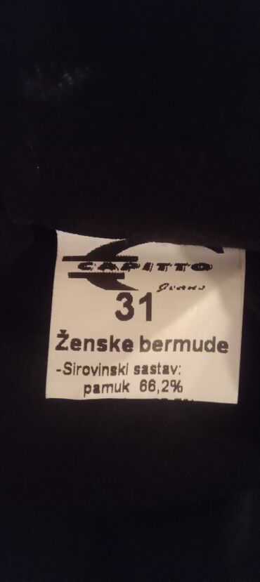 Šortsevi, Bermude: M (EU 38), Pamuk, bоја - Crna — 8