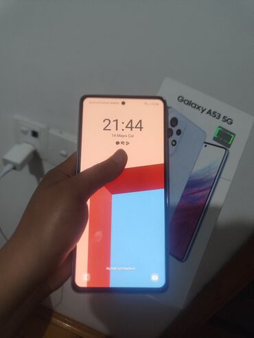 Samsung: Samsung Galaxy A73, 256 GB, rəng - Qara, Barmaq izi, İki sim kartlı