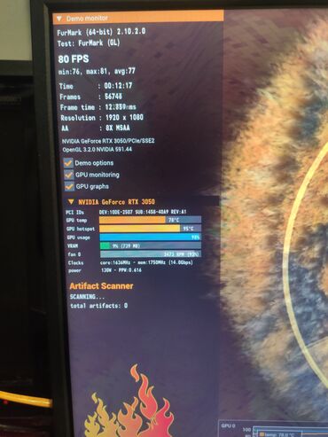 Videokartlar: Videokart Gigabyte GeForce RTX 3050, 8 GB, İşlənmiş — 8