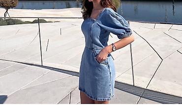 my way perfume: Denim qısa don - Material: orijinal cins (denim), orta qalınlıq — 1