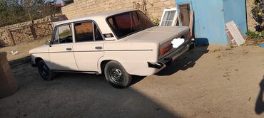 ваза стеклянная прозрачная высокая без узора: VAZ 2106 sedan, ağ rəng. Klassik kuzov dizaynı, xrom ön və arxa