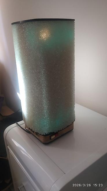 sunset lamp: Настольный декоративный светильник с полупрозрачным абажуром советский — 3