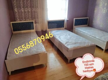 Çarpayılar: Yeni, Təknəfərlik çarpayı, Bazasız, Matras ilə, Siyirməsiz, Azərbaycan — 5