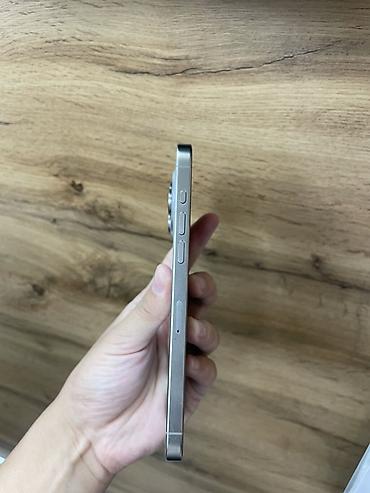 Мобильные телефоны и аксессуары: IPhone 15 Pro Max, Б/у, 256 ГБ, Natural Titanium, Чехол, Кабель, 85 % — 3