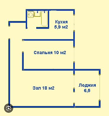 4: 2 комнаты, 44 м², 6 мкр 104 серия, 4 этаж, Косметический ремонт — 7