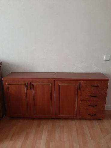 antik komod: Mebel: Taxta komod/TV altlığı Təsvir: - Rəng: isti qəhvəyi/çarmaqlı — 2