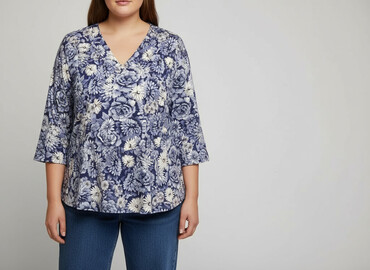 ccc klapki damskie inblu: Roman, Women's blouse, size 3XL