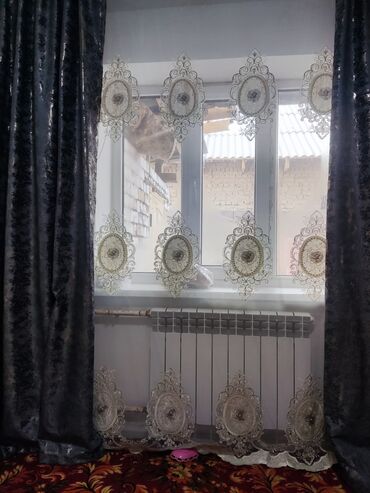 Шторы и занавески: Curtain set, Velours drapes, Complete with tulle drapes, Finished product, New, For bedroom curtains