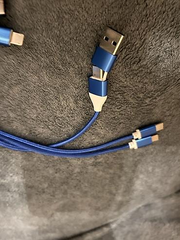 usb kabel iphone: Çoxfunksiyalı 3‑ü 1‑də şarj/data kabeli – açarlıq asqısı ilə - — 3