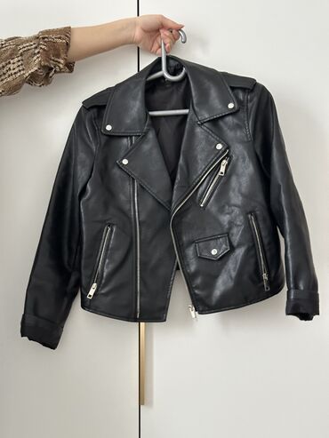 весенние кожаные куртки: Кожаная куртка, Косуха, Эко кожа, Укороченная модель, XS (EU 34), S (EU 36)