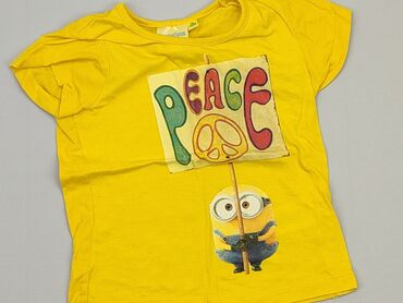 żółta koszula: Koszulka, 4-5 lat, 104-110 cm, stan - Dobry