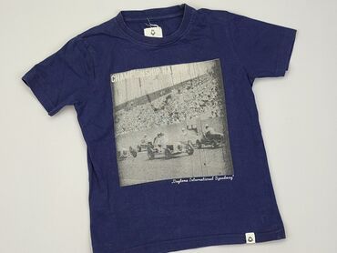 koszulka polo granatowa: Koszulka, Carry, 7 lat, 116-122 cm, stan - Dobry