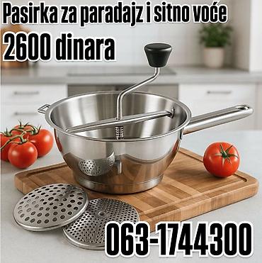 Pasirka za paradajz i sitno voće - Ručna pasirka od nerđajućeg