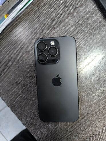 купить айфон 15 бишкек: IPhone 15 Pro, 256 ГБ, Black Titanium, Бөлүп төлөө менен, 90 %