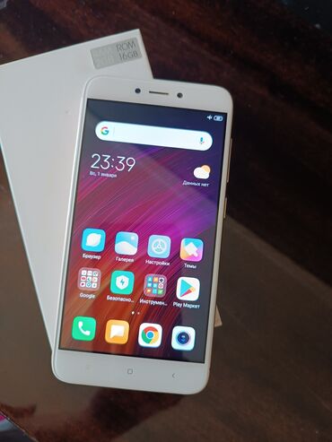 телефон xiaomi mi4i: Xiaomi, Redmi 4X, Б/у, 16 ГБ, цвет - Белый, 2 SIM