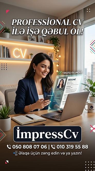 Xidmətlər: Keyfiyyətli, səliqəli və işəgötürənlərin diqqətini çəkəcək CV — 1