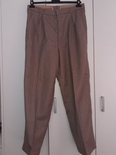 maslinasto zelena odela: Pantalone, L (EU 52), Elegantne, bоја - Siva