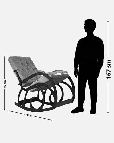 Kreslolar: Yeni, Kreslo-kaçalka, Parça, Kredit var, Şəhərdaxili pulsuz çatdırılma — 11