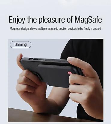 Maske i futrole za telefone: Maska Nillkin Scrub Pro Magnetic za iPhone 15 6.1 crna. Uz brzu — 1