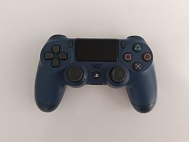 Video oyunlar üçün aksesuarlar: Original ps4 pultu dualshock4 əla vəziyətdə Cobalt blue (göy) =50azn / — 3