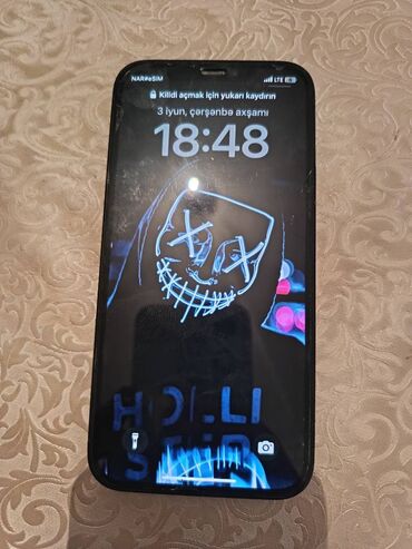 iphone 12 pro islenmis: IPhone 12 Pro, 128 GB, Black Titanium, Barmaq izi, Face ID