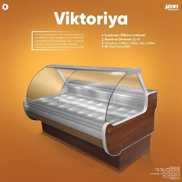 Soyuducu vitrinləri: Vitrin soyuducular. Zavod istehsalı. İstənilən ölçüdə və rəngdə — 2