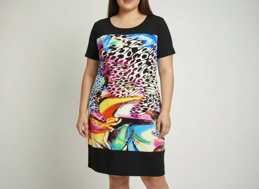 sukienki włoskie plus size: Sukienka damska, rozmiar XL