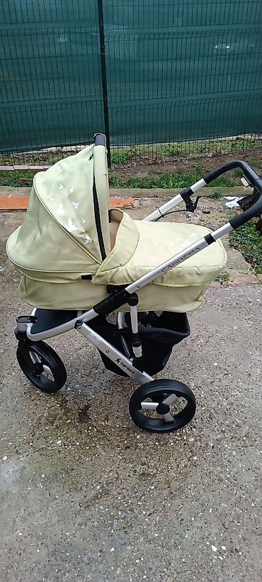 jesenji sesir za decu: Svo troje kolica za bebe 100€ QUINNY sivo-zelena, BERTONI zelena 2 — 5