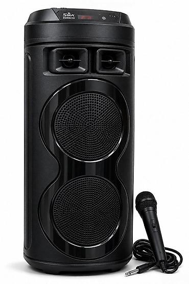 MT-1215 Bluetooth karaoke 2 mikrofonlu portativ speaker Bütün