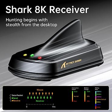 компьбтер: 🔥 ATTACK SHARK X11 Ultra Карбоновая игровая мышь | Tri-mode | 59 г — 5