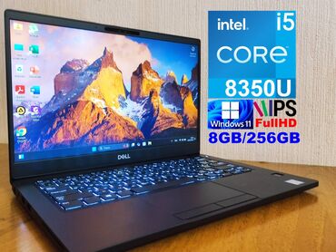 ремонт нетбуков: Ультрабук, Dell, 8 ГБ ОЭТ, Intel Core i5, 13.3 ", Колдонулган, Жумуш, окуу үчүн, эс тутум NVMe SSD